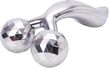 3D Silver Face & Body Massager – Facial Lifting & Skin Tightening Massage Roller