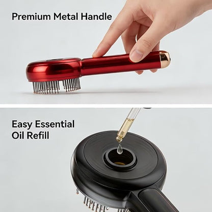 3-in-1 Electric Scalp Massager – Hair Oil Applicator & Waterproof Head Massage Brush