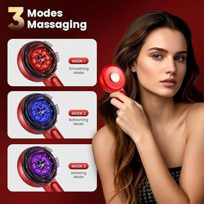 3-in-1 Electric Scalp Massager – Hair Oil Applicator & Waterproof Head Massage Brush