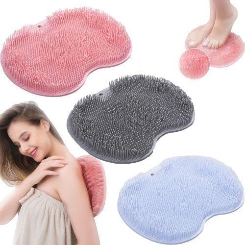 Non-Slip Silicone Massage Pad for Body & Feet – Shower & Bathroom Scrubber Mat