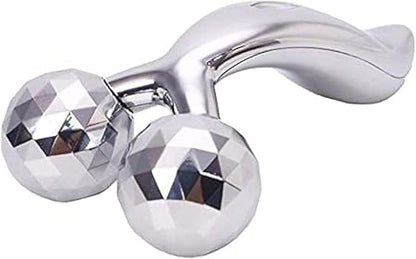 3D Silver Face & Body Massager – Facial Lifting & Skin Tightening Massage Roller