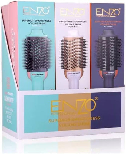 ENZO 3-in-1 Hair Dryer Brush & Straightener – 1200W Hot Air Styler