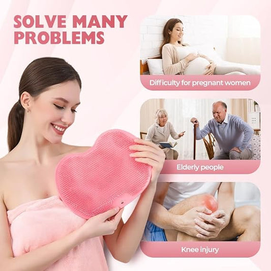 Non-Slip Silicone Massage Pad for Body & Feet – Shower & Bathroom Scrubber Mat