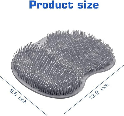 Non-Slip Silicone Massage Pad for Body & Feet – Shower & Bathroom Scrubber Mat