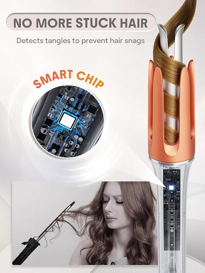 SHEGLAM Automatic Curling Iron 25mm – Fast Heating Hair Curler with 3 Temperatures