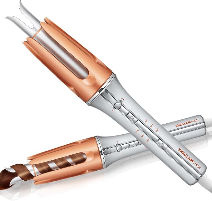 SHEGLAM Automatic Curling Iron 25mm – Fast Heating Hair Curler with 3 Temperatures
