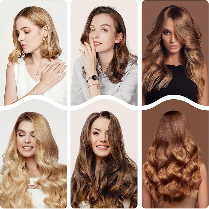 3-Barrel Curling Iron Wand – 1.25 Inch Ceramic Tourmaline Hair Waver
